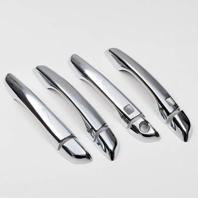 Pour Hyundai Tucson 2015 2016 2017 2018 2019 fibre de carbone Chrome poignée de porte de voiture bol
