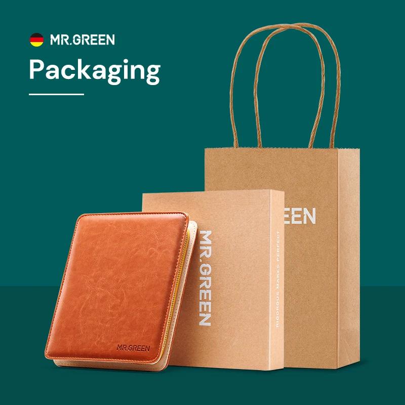 MR.GREEN-Kit de Manucure Professionnel en Acier Inoxydable, 12 en 1, Ensemble de Pédicure avec Étui 