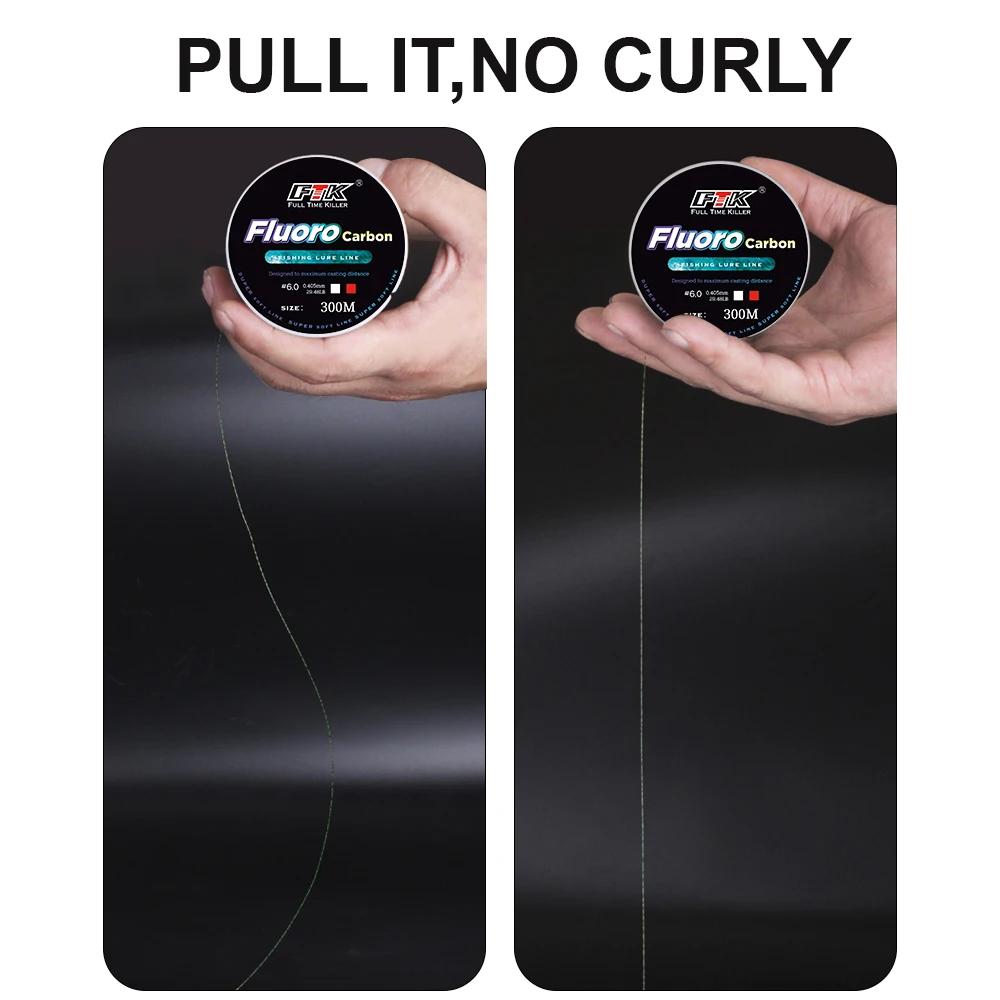 FTK 300/500m ligne de pêche Invisible ligne de revêtement en fluorocarbone moucheté 0.20mm-0.50mm 4.
