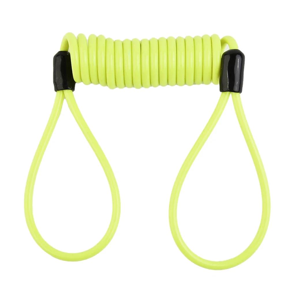 Serrure de câble à ressort de vélo de 1.2m, corde antivol, alarme, disque de verrouillage pour moto/