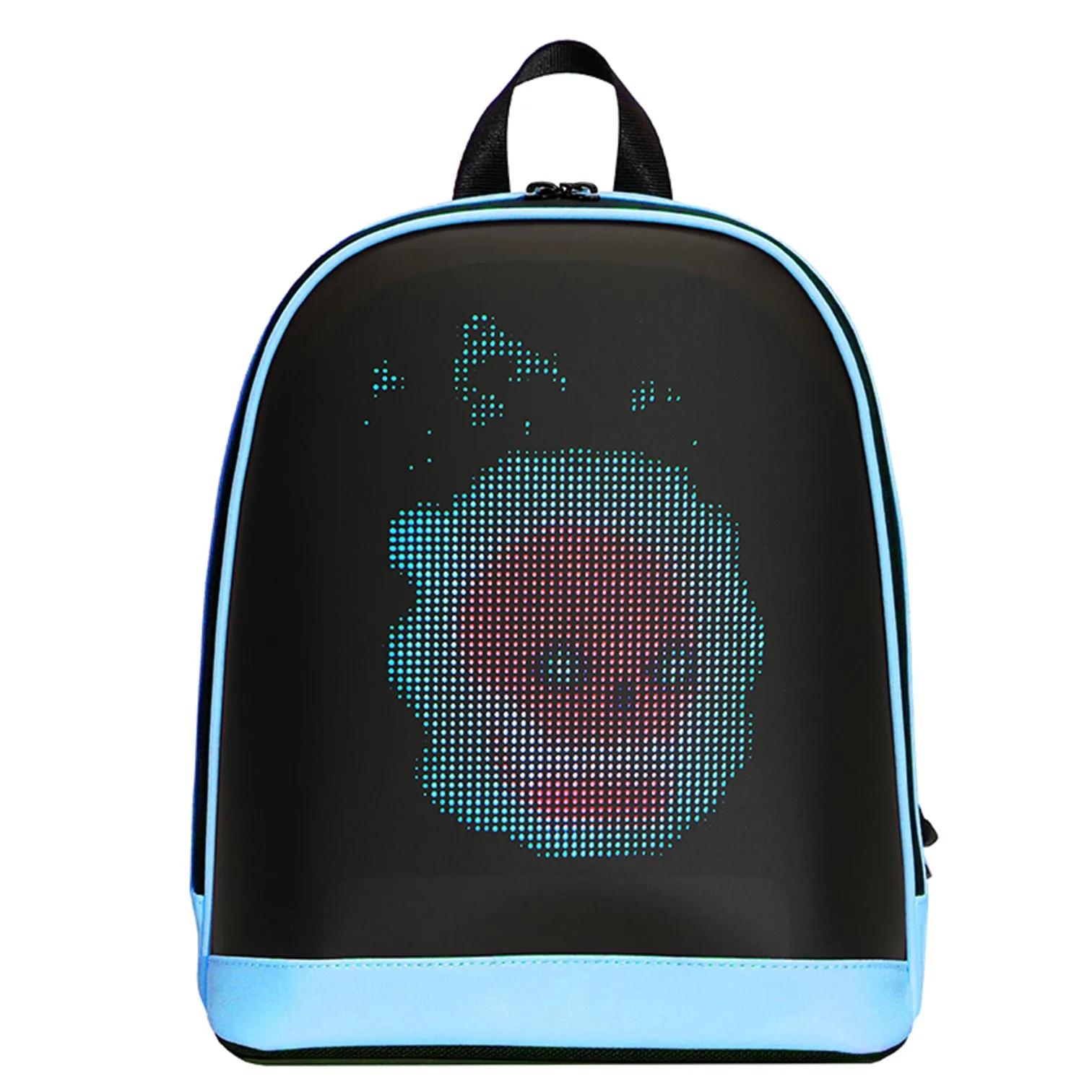 Sac à dos LOY T7-3 avec écran LED, connexion Bluetooth, contrôle par application, affichage publicit