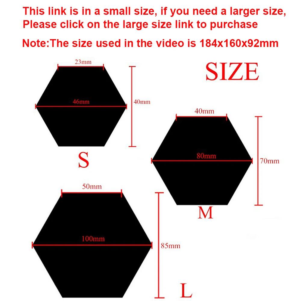 Autocollants muraux miroir 3D Style nordique, autocollant miroir hexagonal en acrylique, décalcomani