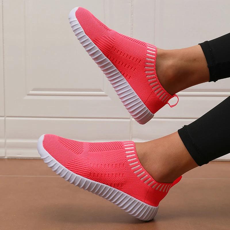 Baskets à fond plat pour femmes, chaussures de sport décontractées en plein air, simples, confortabl