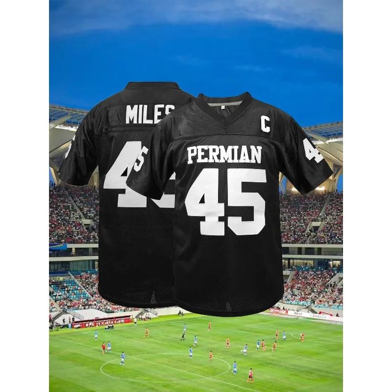Maillot Boobie Miles, maillot de football brodé 45 Permian Friday Night Lights blanc noir S-3XL mail