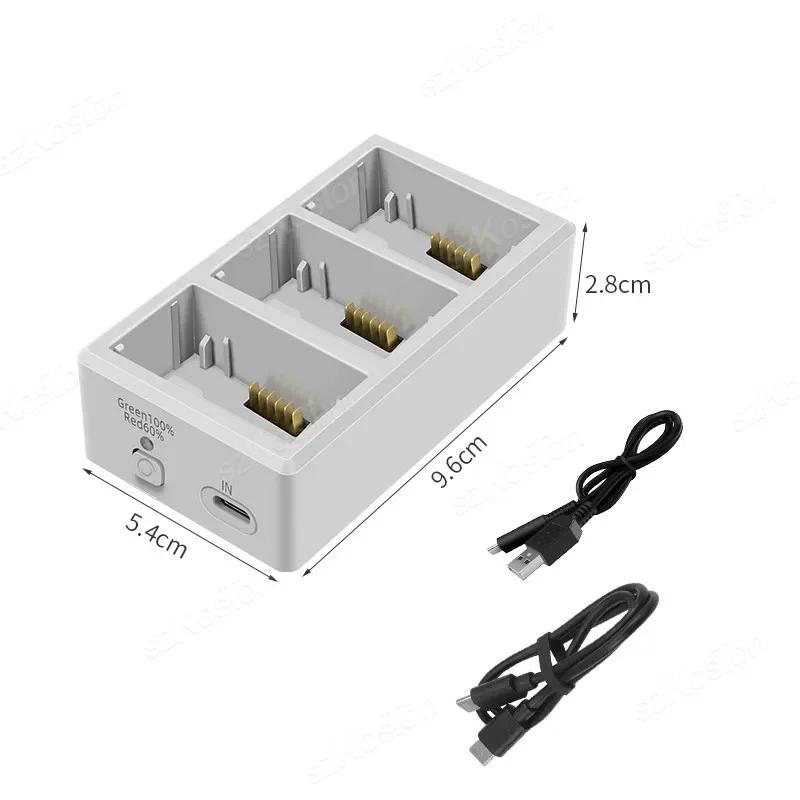 Hub de charge bidirectionnel à trois canaux pour DJI Mini 5 Pro/Mini 4 Pro/Mini 3 Pro, chargeur de b