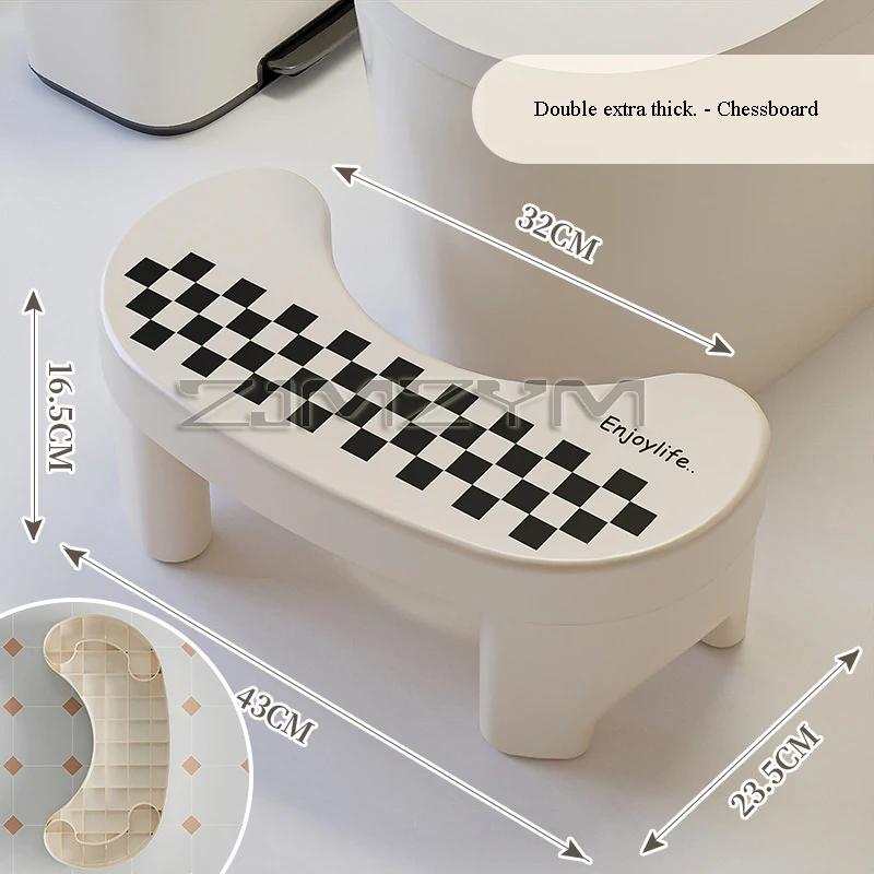 Tabouret de sol de toilette épaissi pour adultes et enfants, tabouret de squat domestique, repose-pi