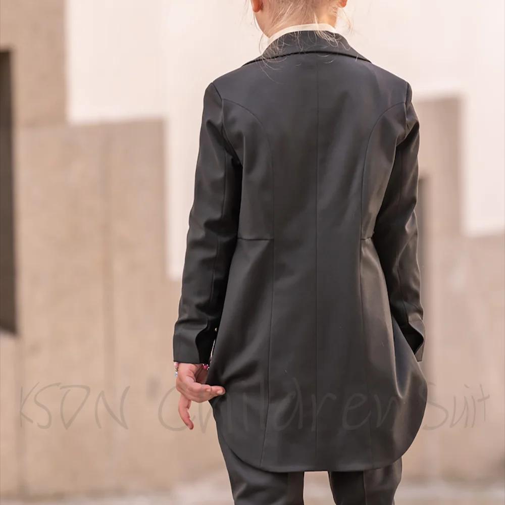Ensemble de Costume élégant pour filles, couleur unie, décontracté, mode, Slim, ajusté, haute qualit