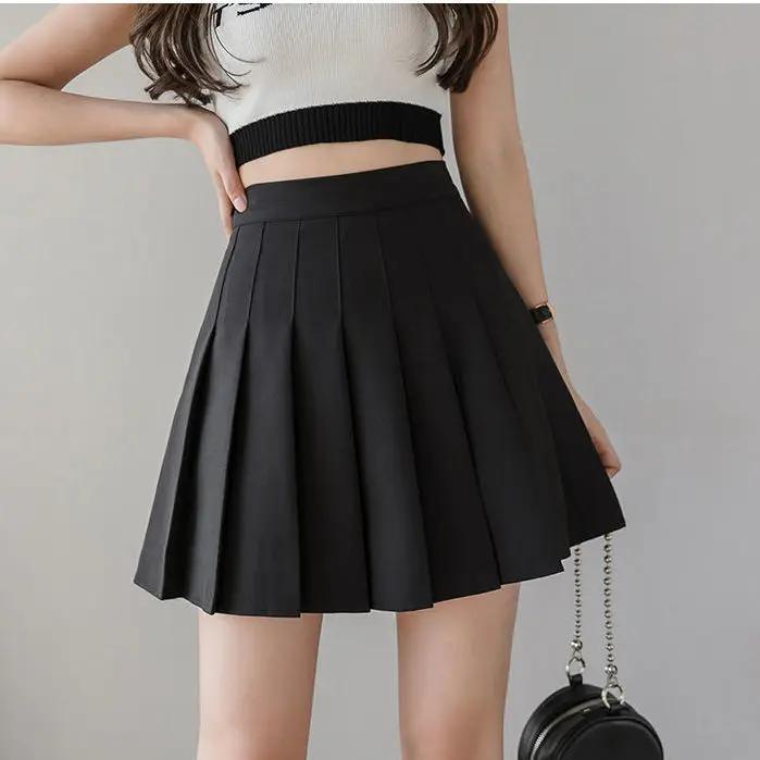Mini jupes pour femmes de printemps et d'été, jupes plissées pour filles, jupes courtes roses mignon