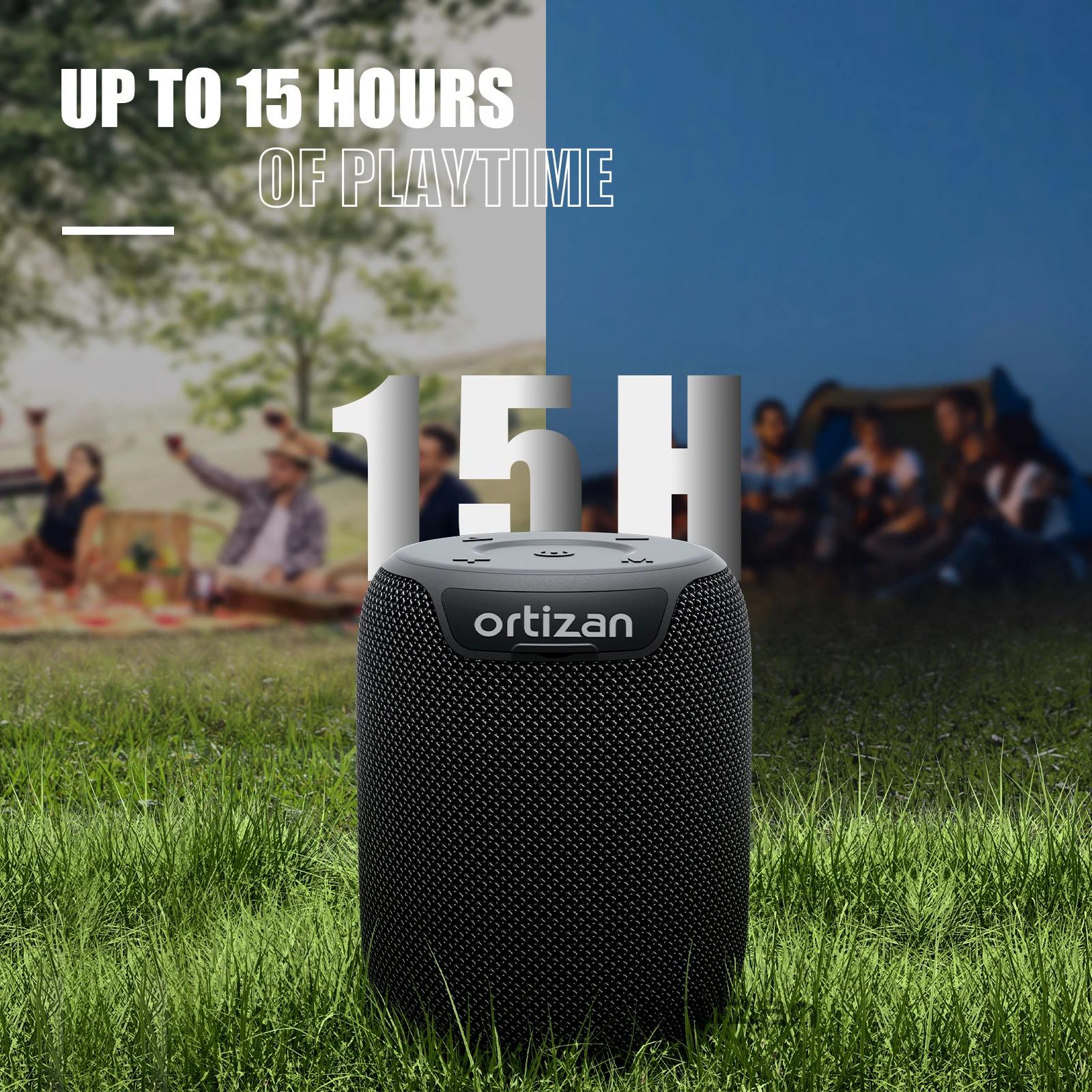 Haut-parleurs Bluetooth Ortizan, haut-parleur sans fil portable avec Bluetooth 5.3, étanche IPX7, so