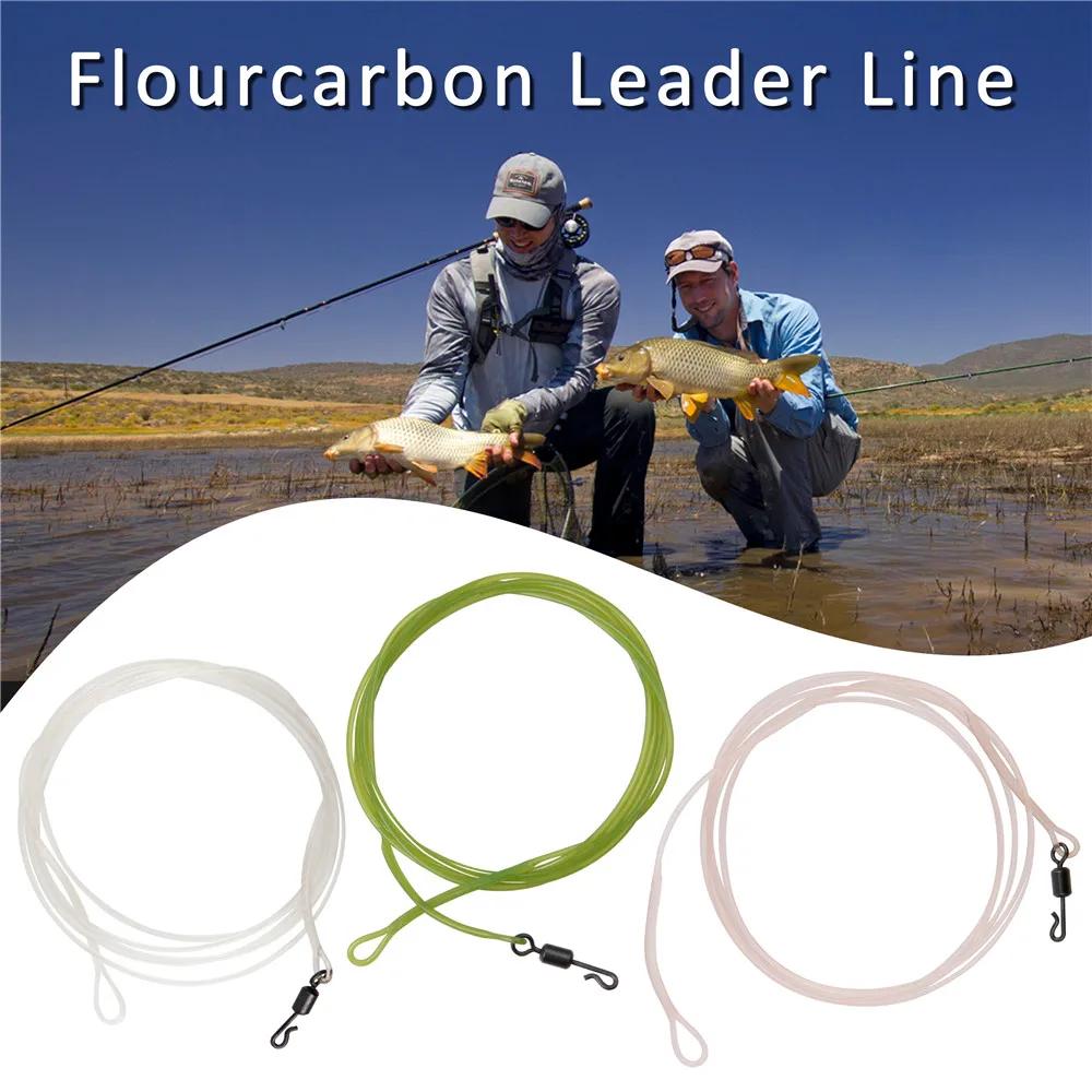 Ligne de Leader de pêche à la carpe en fluorocarbone, plate-forme de leader avec changement rapide d