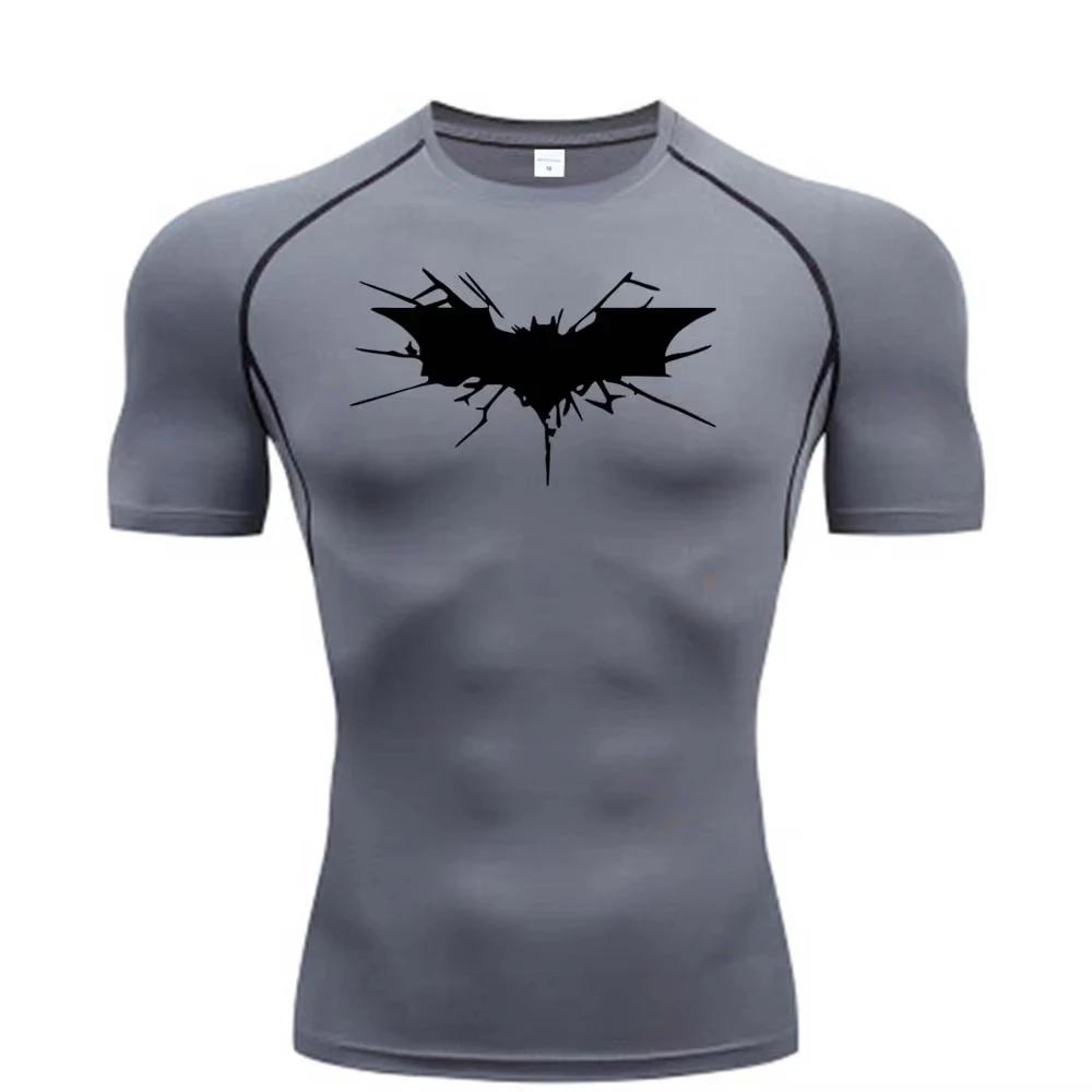 T-shirt de compression pour homme, vêtement de fitness, de musculation, à séchage rapide, RL00101