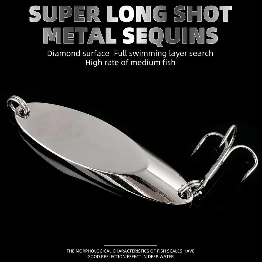 5 pièces 3g-21g pêche lumineuse cuillère en métal leurre appâts durs basse argent cuillère leurre de