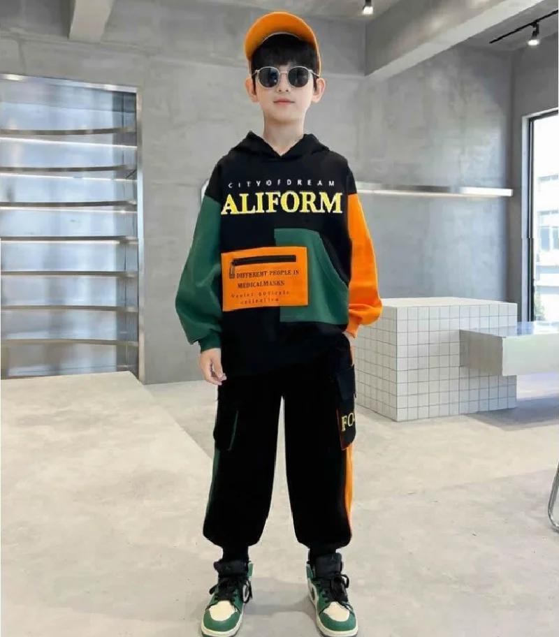 Garçons sweat ensembles automne nouveau Sport costumes décontractés adolescents tendances hauts + pa