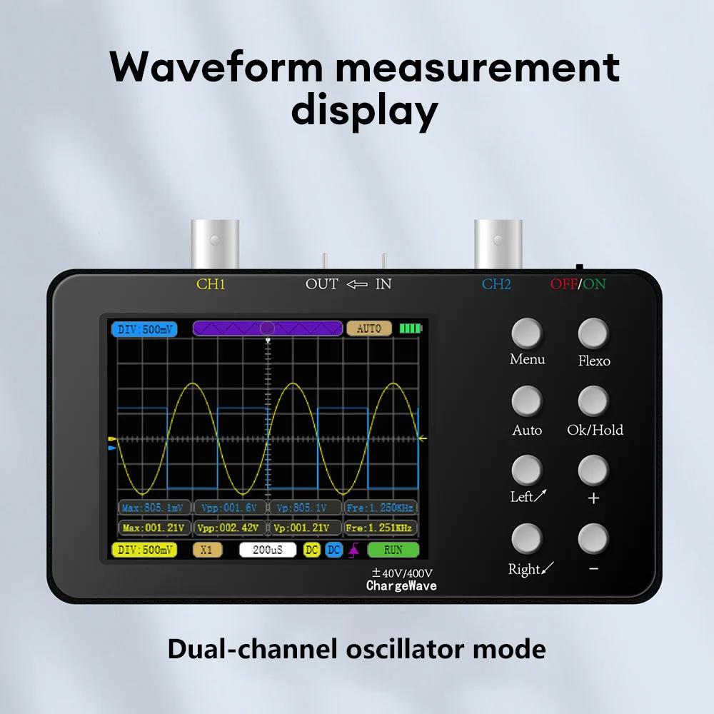 Oscilloscope automatique numérique double canal SCO2 PWM 50M 10Mhz taux d'échantillonnage 2,5KSa/S b