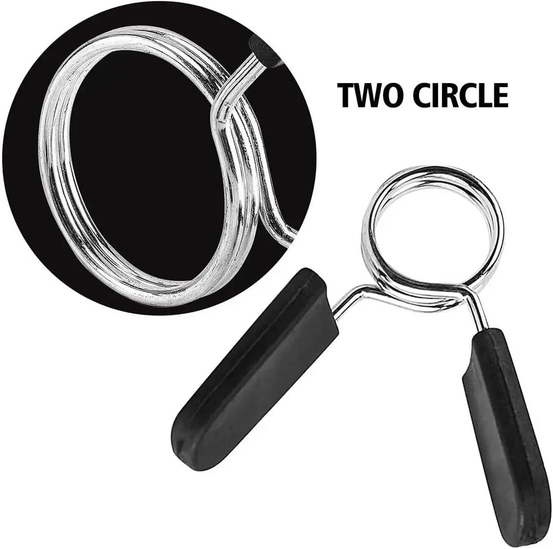 2 pièces 25/28/30mm pince d'haltères Clips de collier à ressort poids de gymnastique serrure d'haltè