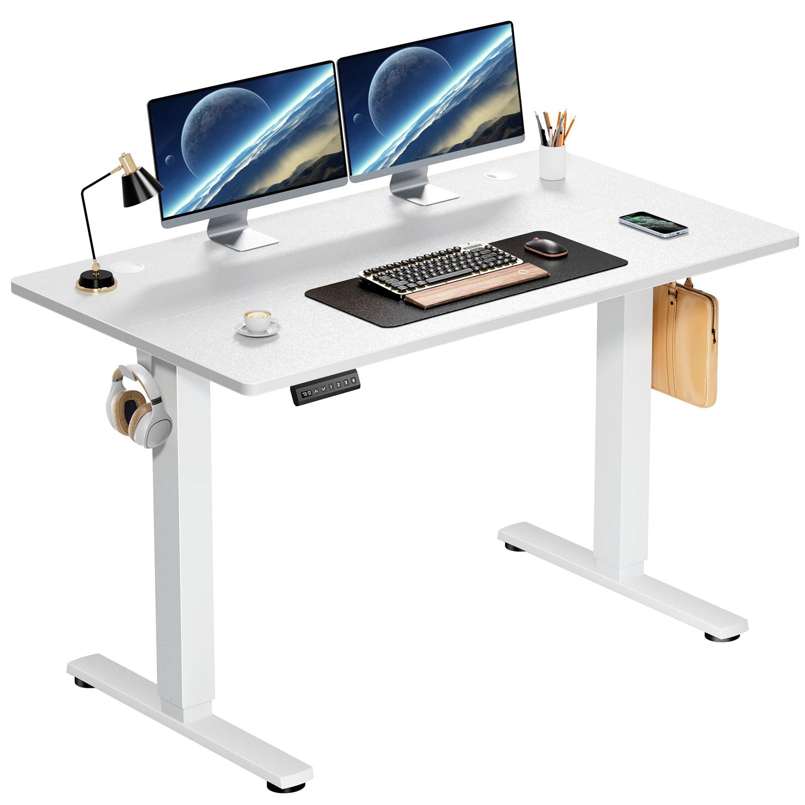 JHK bureau debout électrique hauteur réglable 40x24 pouces debout assis bureau d'ordinateur poste de