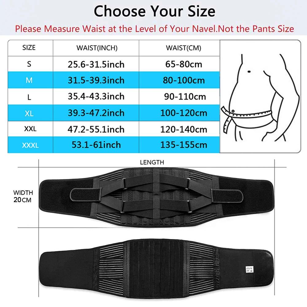 Ceinture de soutien lombaire à Double traction pour hommes et femmes, Corset orthopédique de taille,