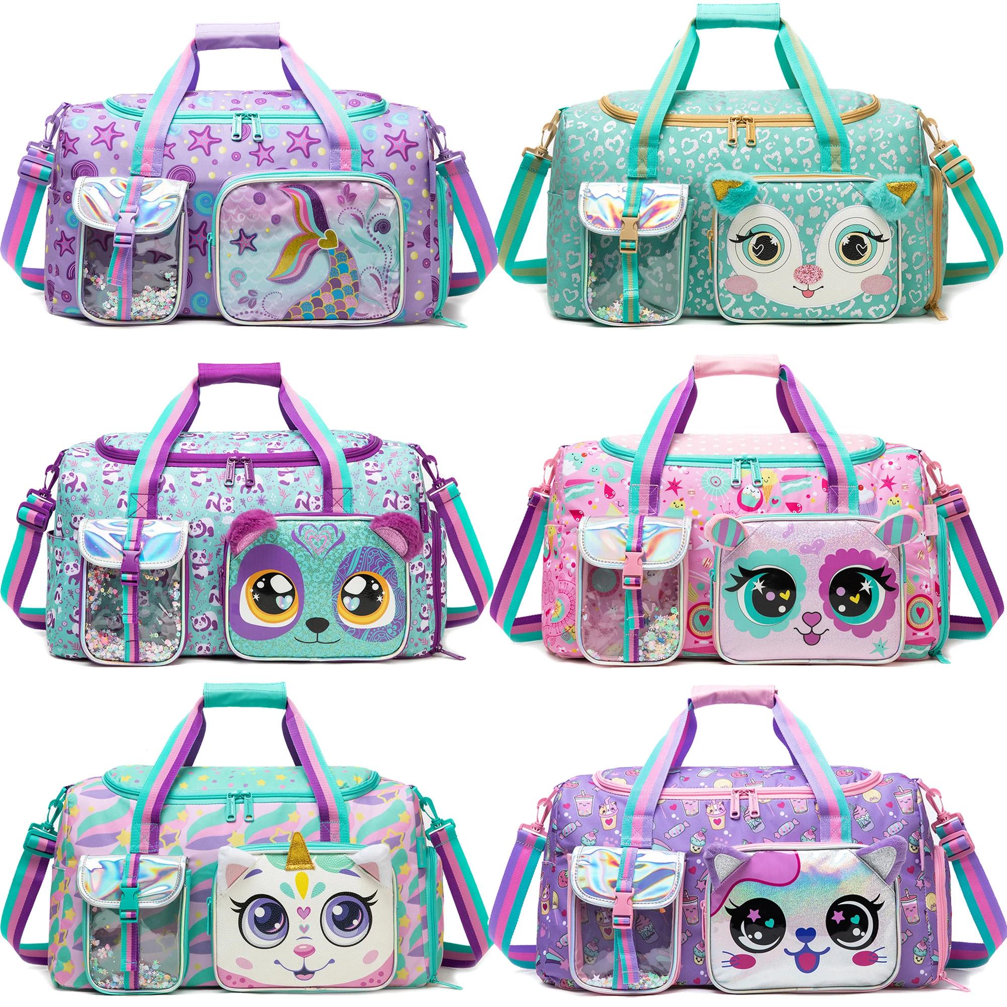 Sac de sport pour enfants, sac de voyage pour filles, sac de nuit pour filles, sac de danse pour fil