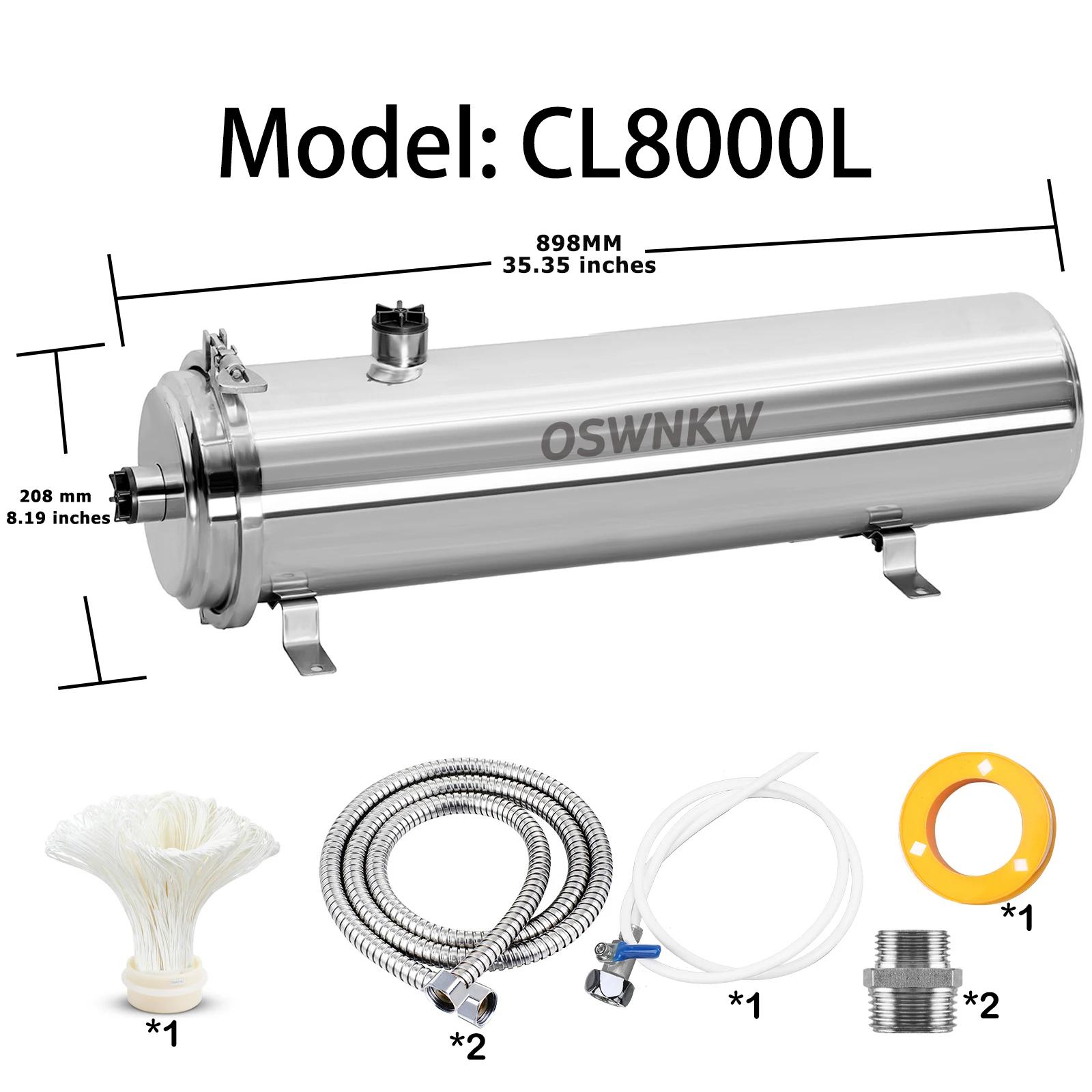 Purificateur d'eau d'ultrafiltration pour toute la maison PVDF à grand débit, pré-filtre 0,01 um, du