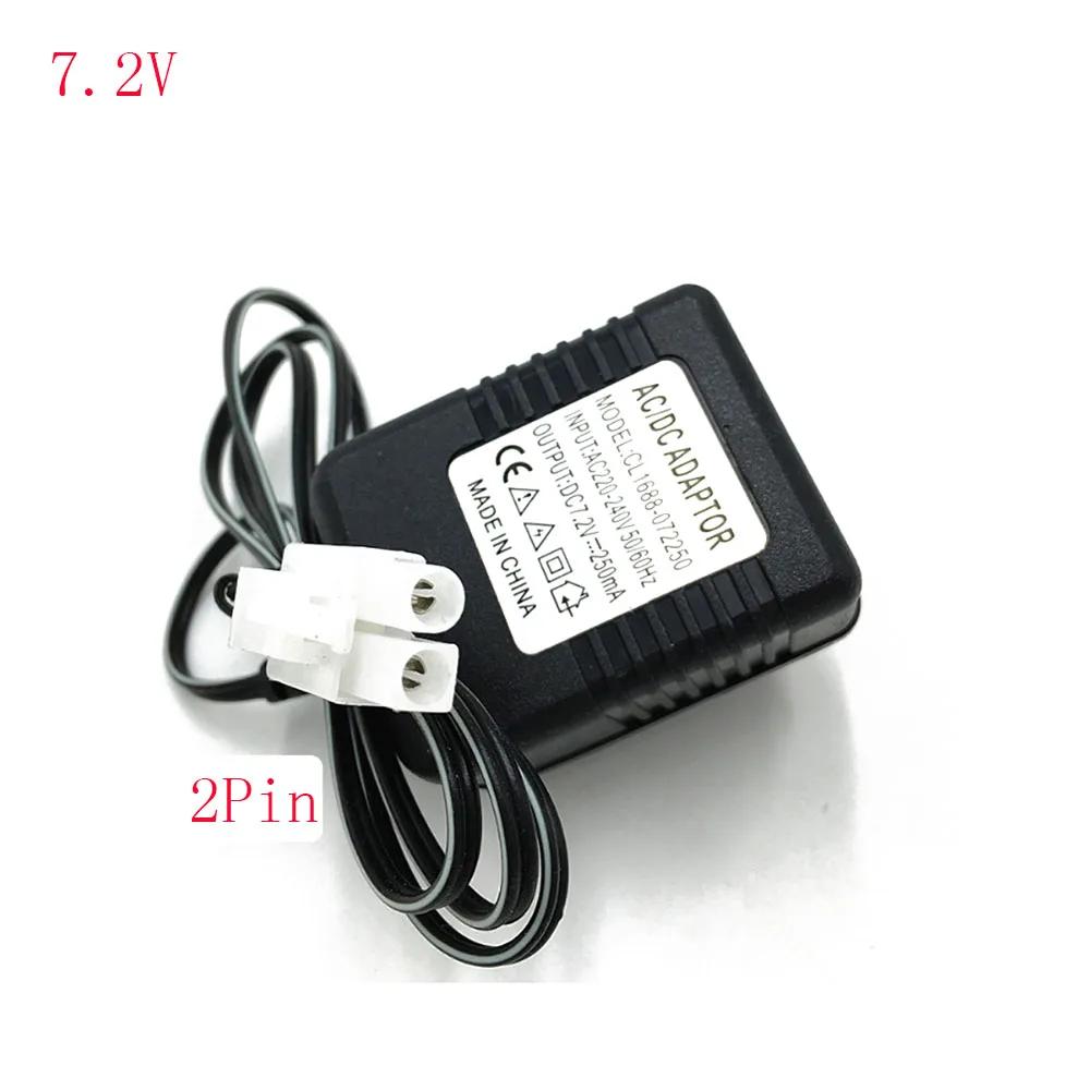 Chargeur d'alimentation 7.2V 9.6V 2 broches pour jouet RC, pour batterie NiCd NiMH 220-240V, prise u