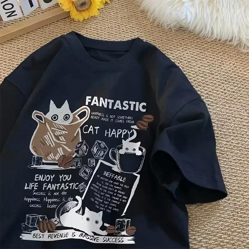 M-8XL 2025 nouvel été Style coréen amusant dessin animé impression T-shirt homme femmes unisexe surd