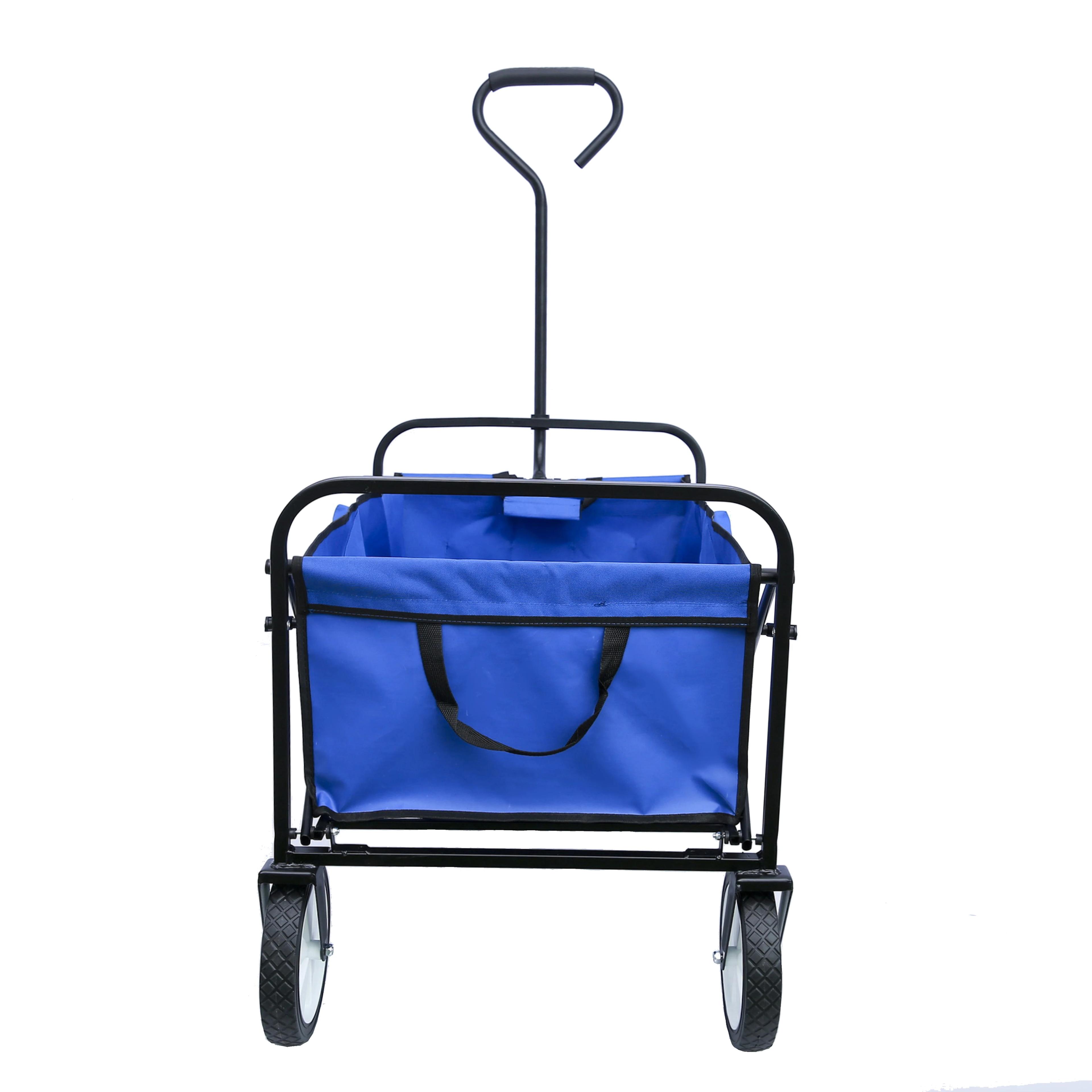 QuestionVoiture pliable avec roues, adaptée aux courses de jardin, sports d'extérieur, tout terrain,