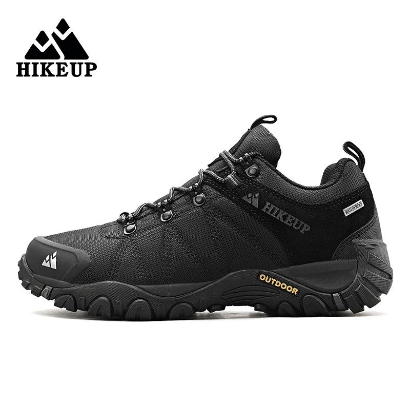 Chaussures de randonnée antidérapantes hommes HIKEUP - Sneakers montagne respirantes résistantes aux éclaboussures