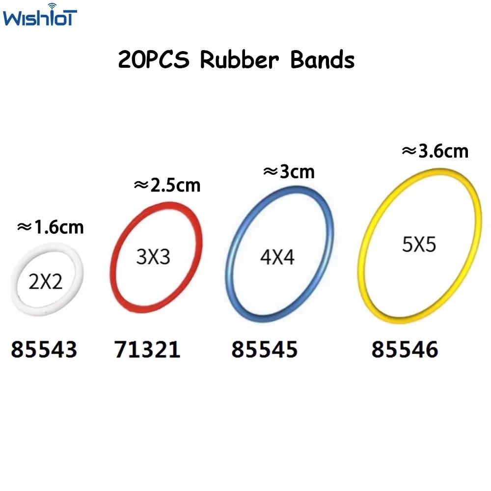 20 pièces MOC bandes de caoutchouc 85543 85544 85545 85546 2x2 3x3 4x4 5x5 pour haute technologie ro