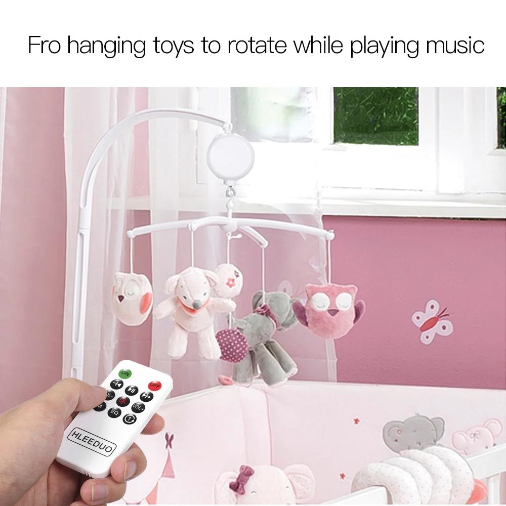 Boîte à musique télécommandée pour enfants avec ligne USB, jouet musical de lit, 35 chansons, cloche