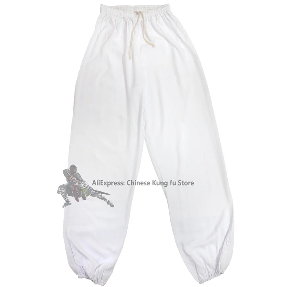Pantalons de kung-fu en coton pour hommes et femmes, arts martiaux, Wing Chun, Tai Chi, yoga, qigong