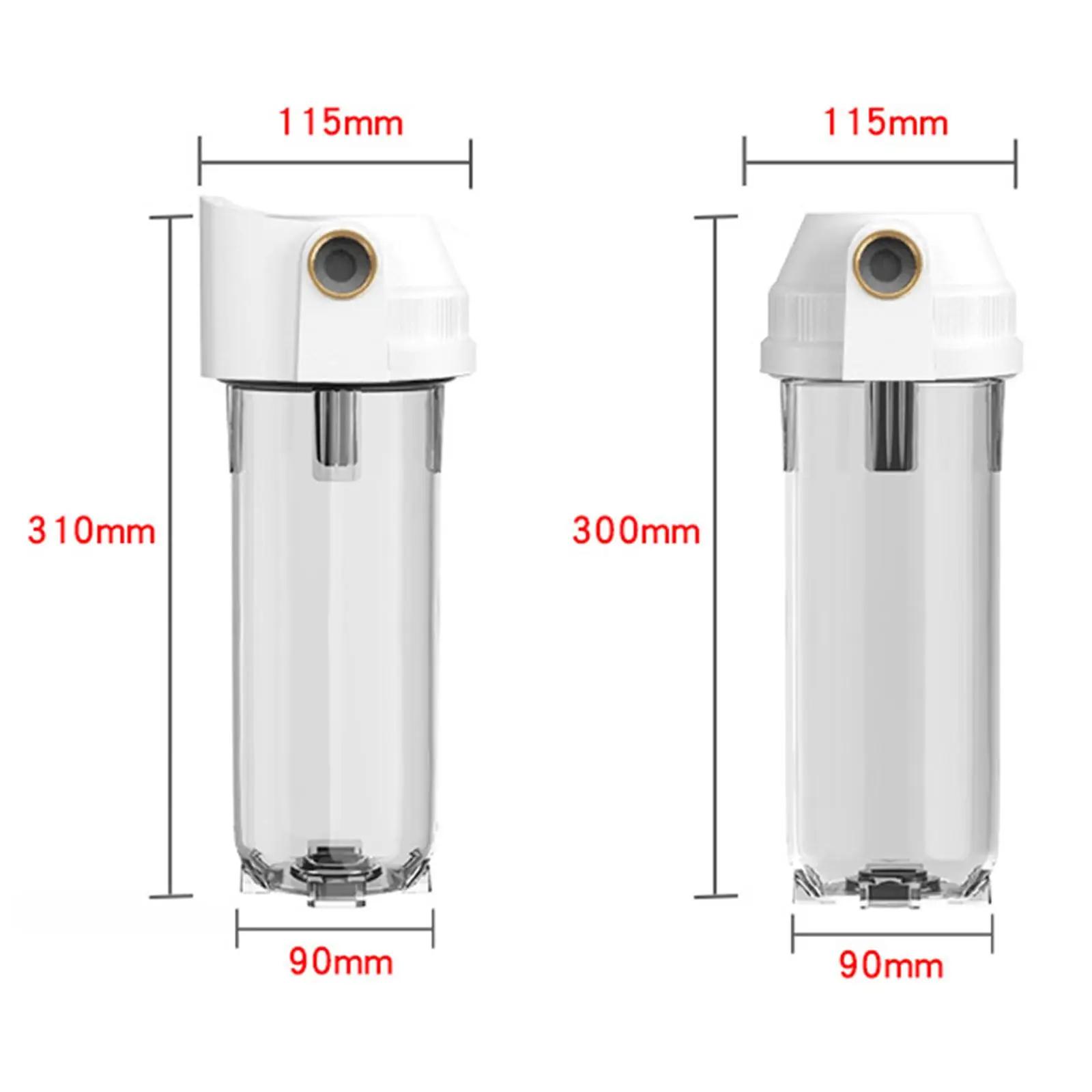 Filtre de bouteille résistant de 10 pouces, filtres à eau PET transparents remplaçables pour purific