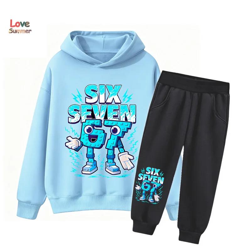 Ensemble 2 pièces sweat à capuche et pantalon pour garçons et filles, style italien Brainrot, pour e
