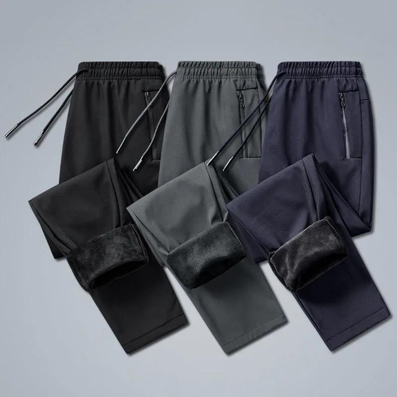 CHRLCK chaud imperméable pantalons de course hommes hiver Softshell polaire pantalon femmes Jogging 
