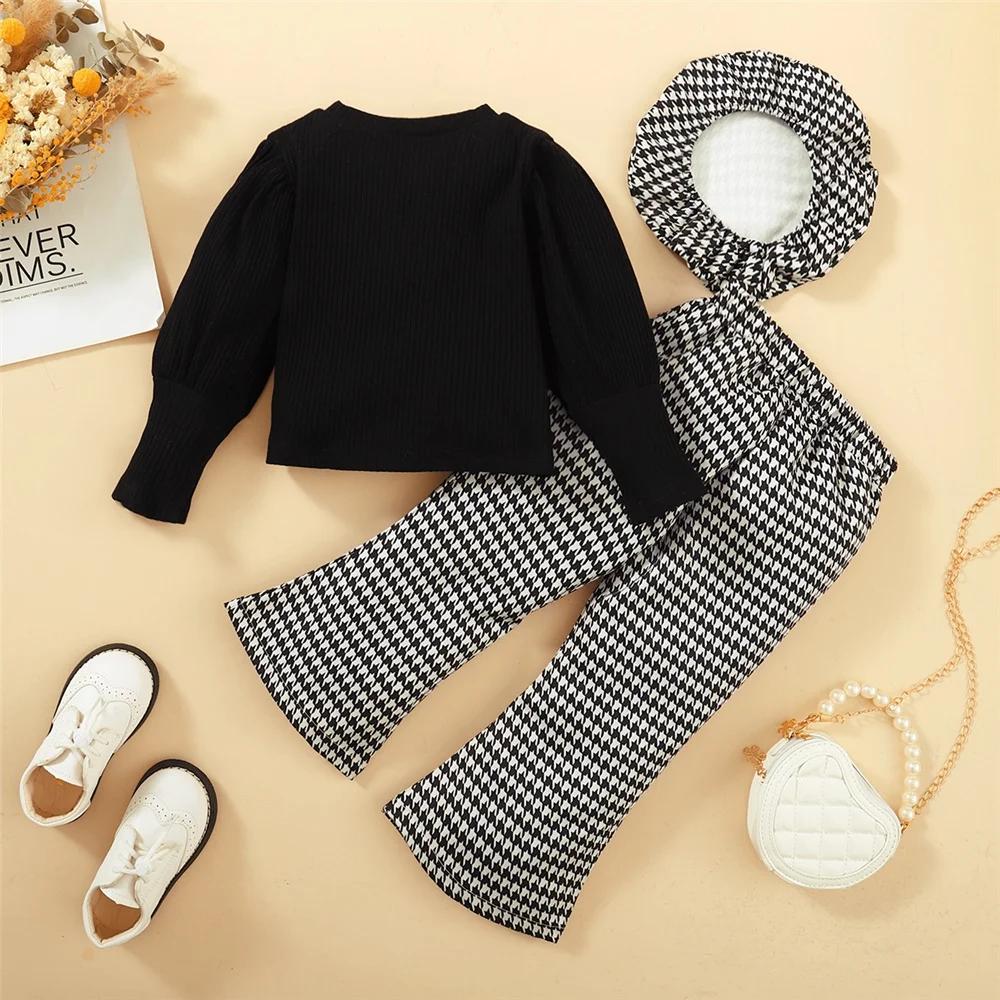 Ensemble de vêtements pour petites filles de 1 à 6 ans, ensemble de Style coréen pour enfants, haut 