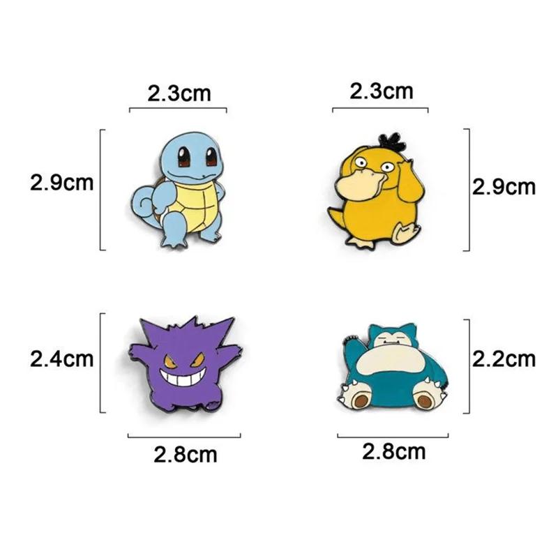 Broches en émail dessin animé Pokemon Pikachu broches Gengar broche sac vêtements Badge cosmique Col