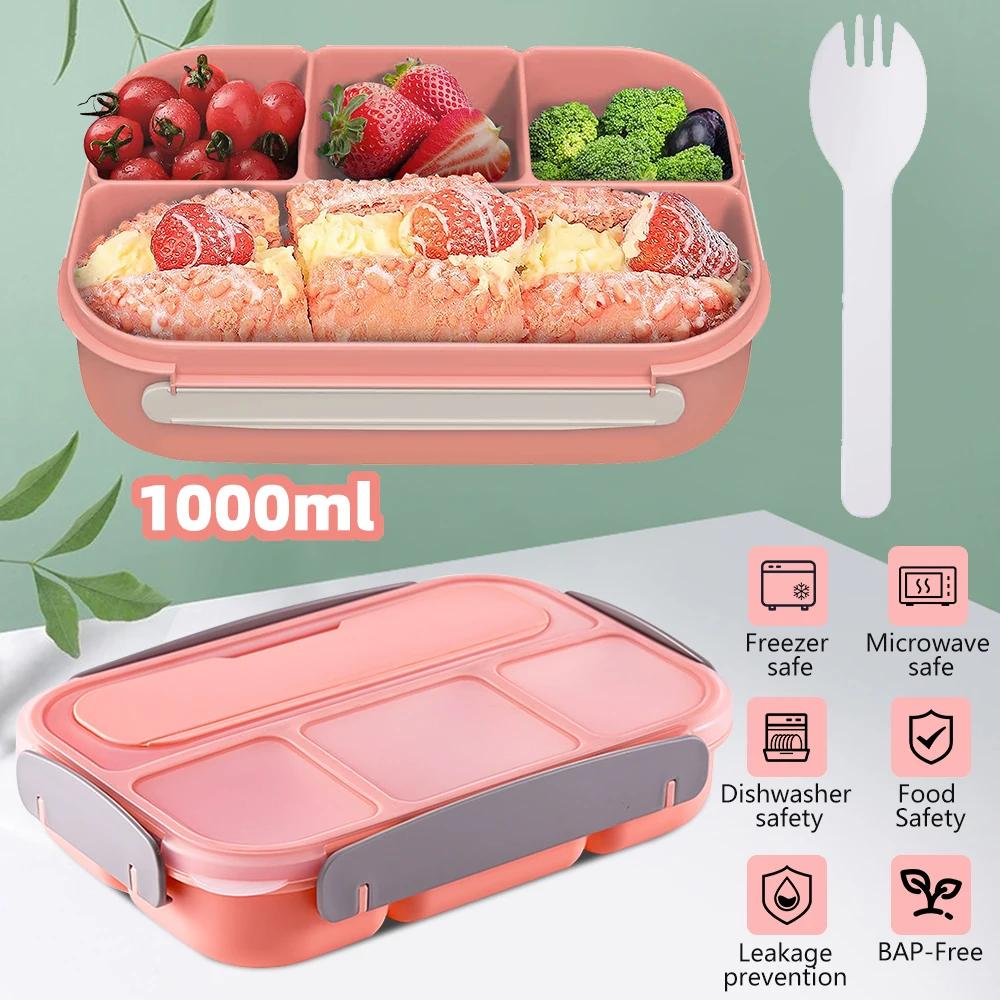 Boîte à lunch portable pour étudiants, 1 couche, peut être métropolitaine au micro-ondes, étanche, p