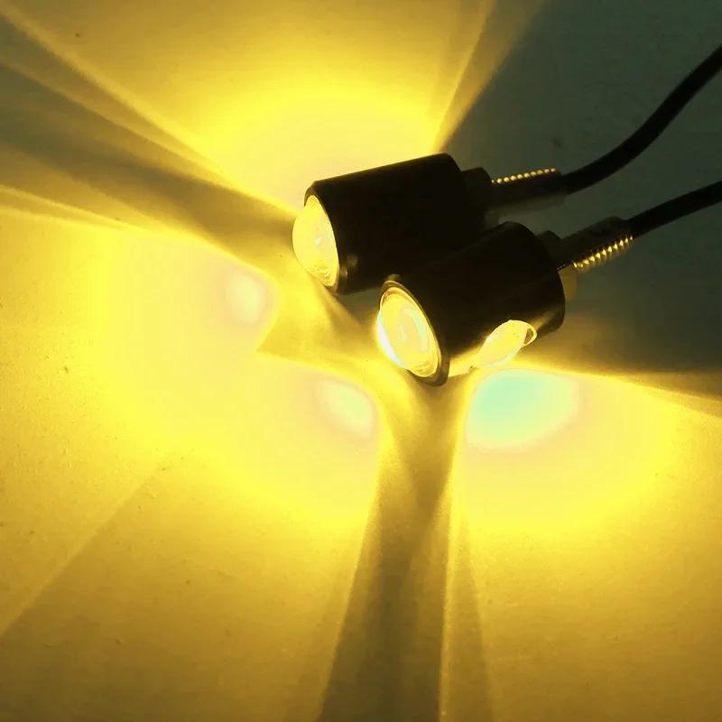 Lampe de signalisation LED universelle pour moto, lumière de plaque de planificateur de numéro de vo