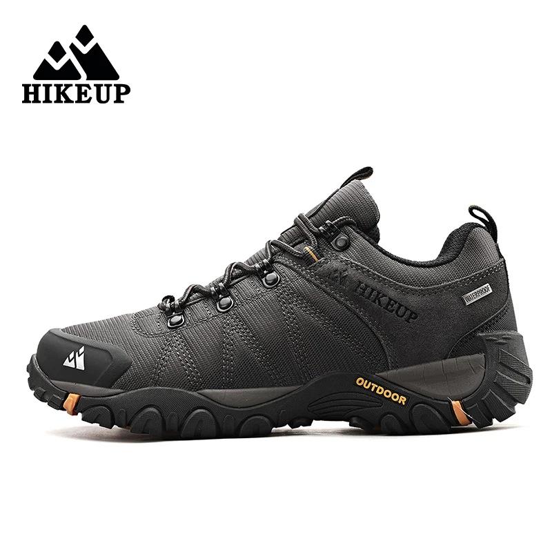 Chaussures de randonnée antidérapantes hommes HIKEUP - Sneakers montagne respirantes résistantes aux éclaboussures