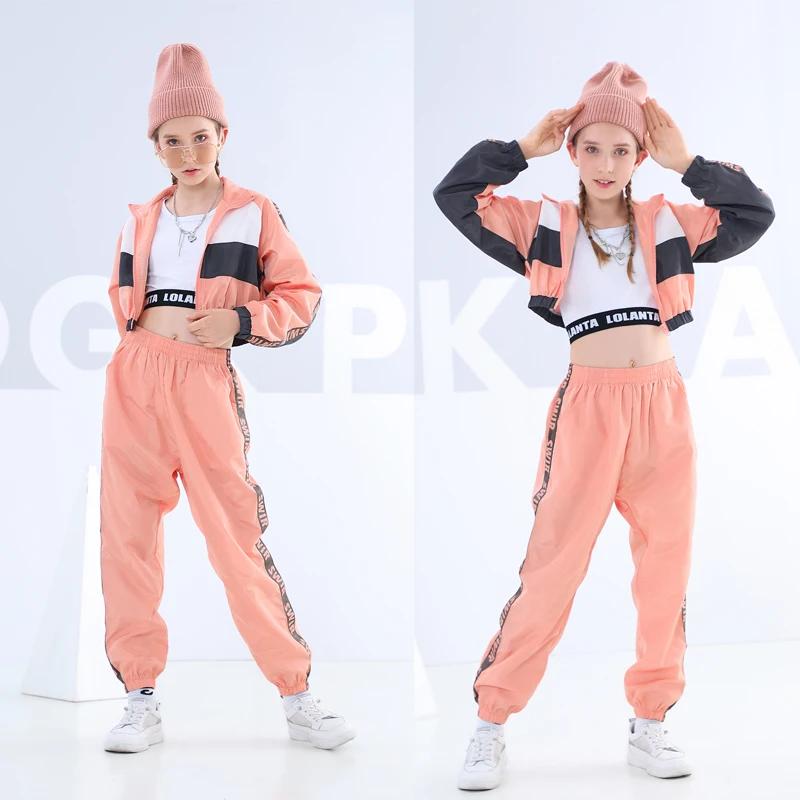LOlparquet-Ensemble de vêtements de danse pour filles, costume de performance d'équipe de jazz moder