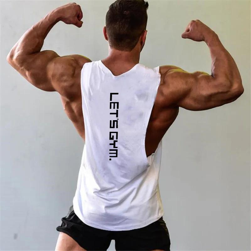 Just Gym Fitness Économie pour hommes, Côtés coupés, Trous tombants, Musculation, Précieux, Entraîne