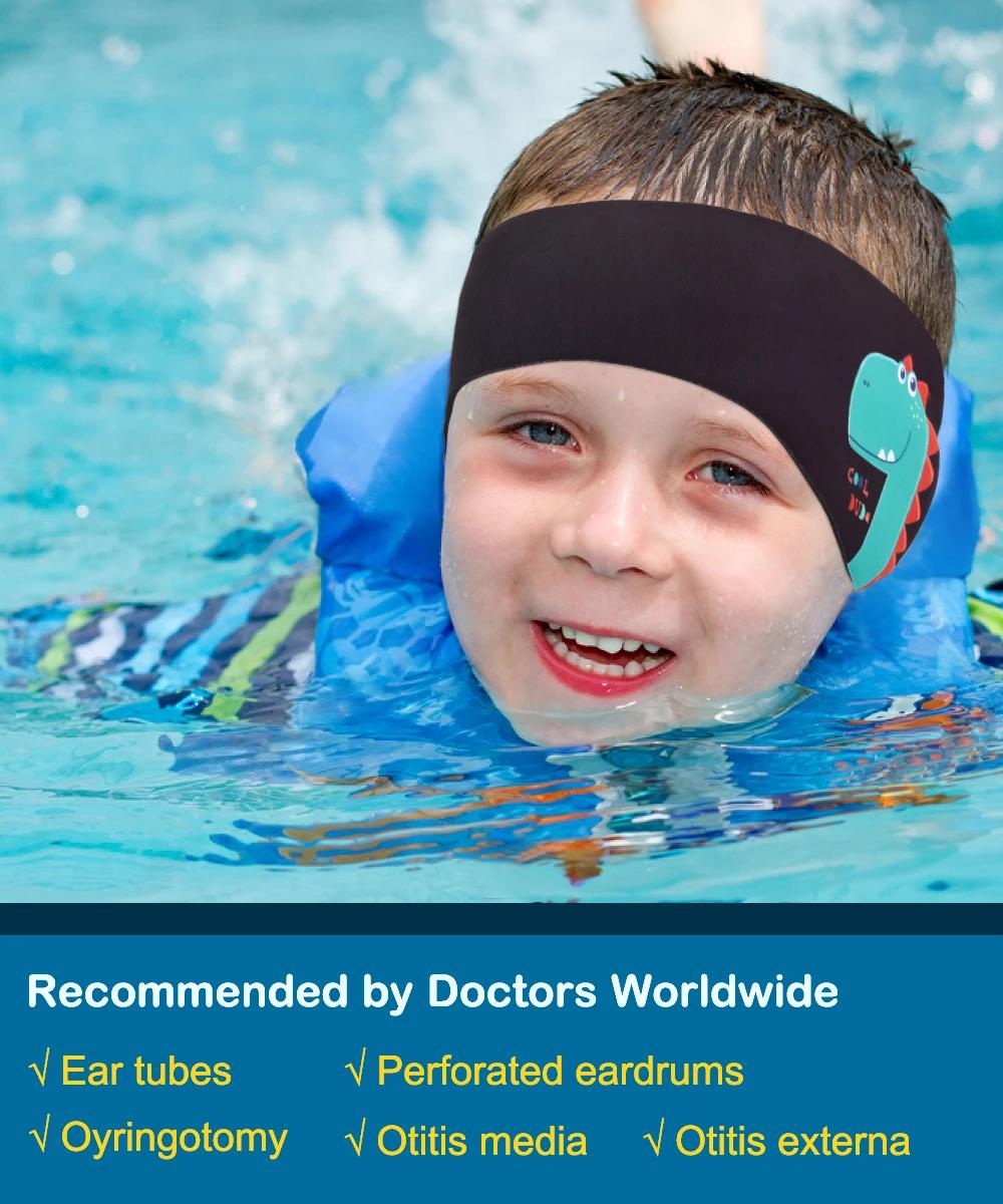 MoKo bandeau de natation pour enfants adultes enfants néoprène mignon nageurs étanche oreille bandea