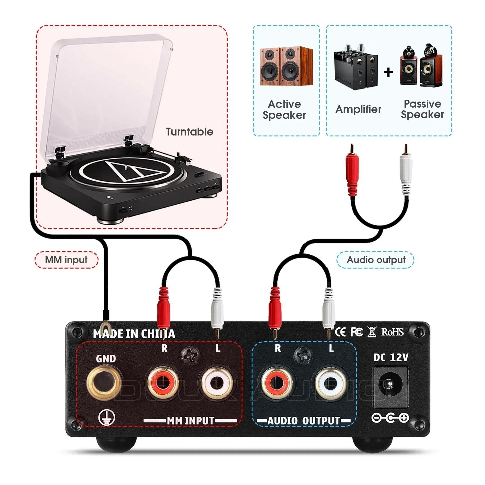 Douk Audio T3 HiFi MM RIAA préamplificateur phonographe RIAA lecteur de disque à domicile préampli d