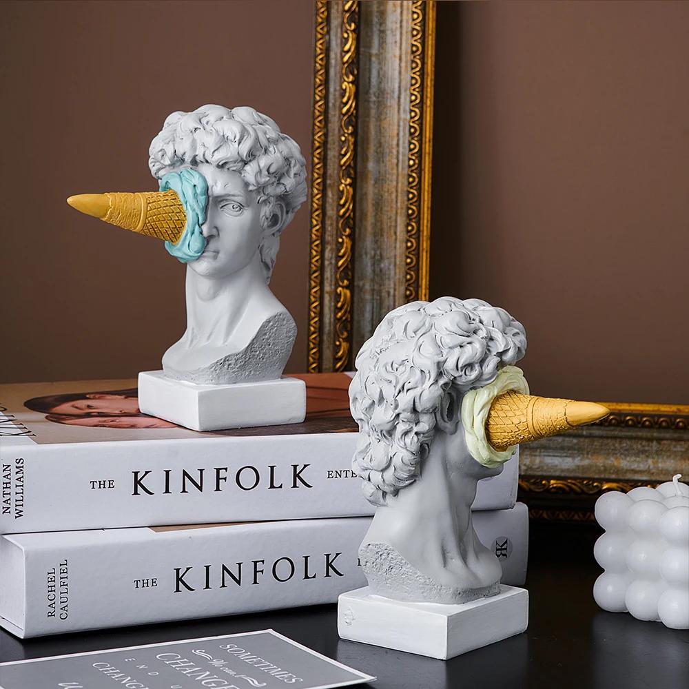 Statue de David, Figurine nordique moderne, décoration artistique de bureau, décoration de maison