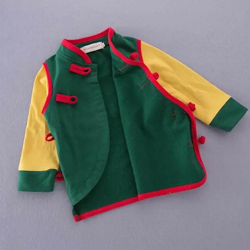 Garçon T-shirt printemps automne à manches longues boulette Wukong tortue T-shirt bébé vêtements E18