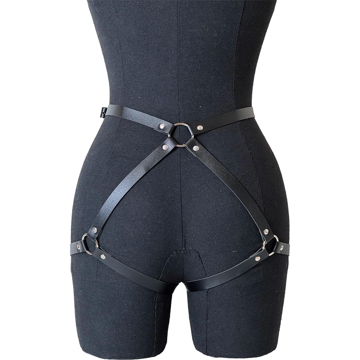 Ceinture et jarretière ajustables en cuir PU pour femme, accessoires de mode pour la taille et les h