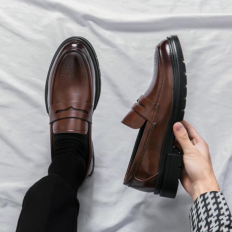 Bureau hommes chaussures habillées classique décontracté chaussures d'affaires pour hommes fête mari