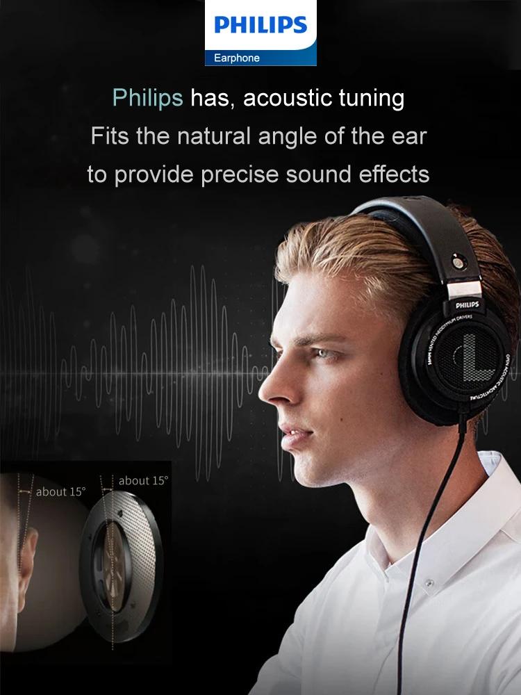 Philips SHP9500 casque filaire HiFi stéréo musique écouteur 3.5mm 6.3mm Interface ordinateur portabl