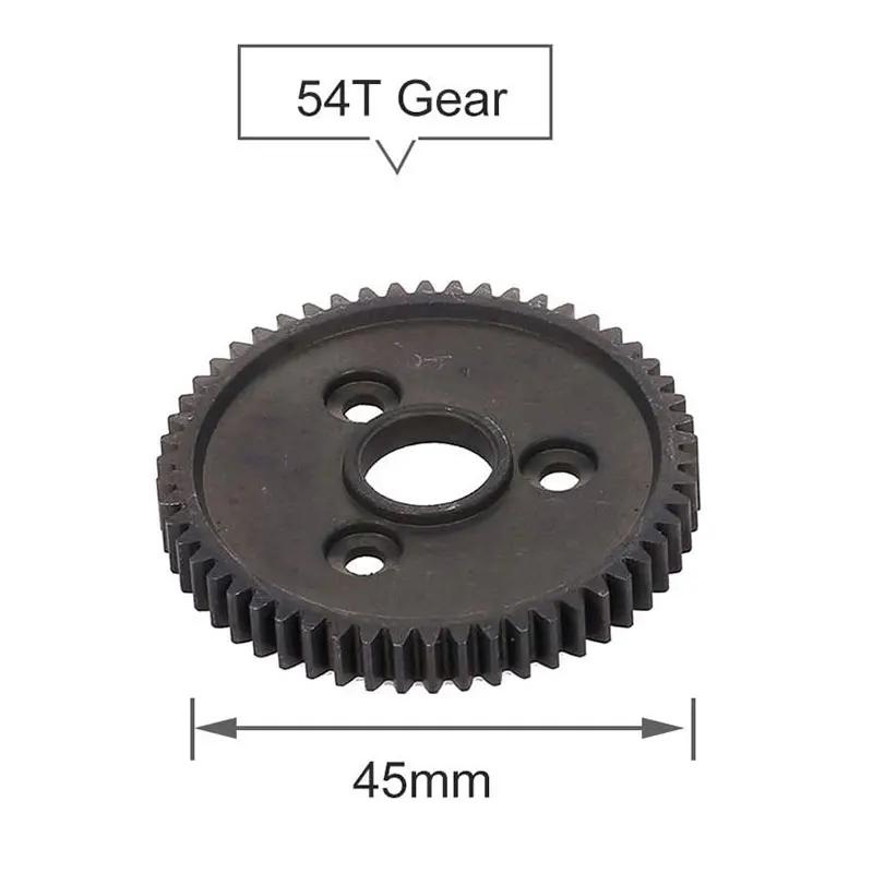 Engrenage droit en métal en acier trempé, 54T 32P 3956 pour RC 1/10 Traxxas Slash 4tage Stampede VXL