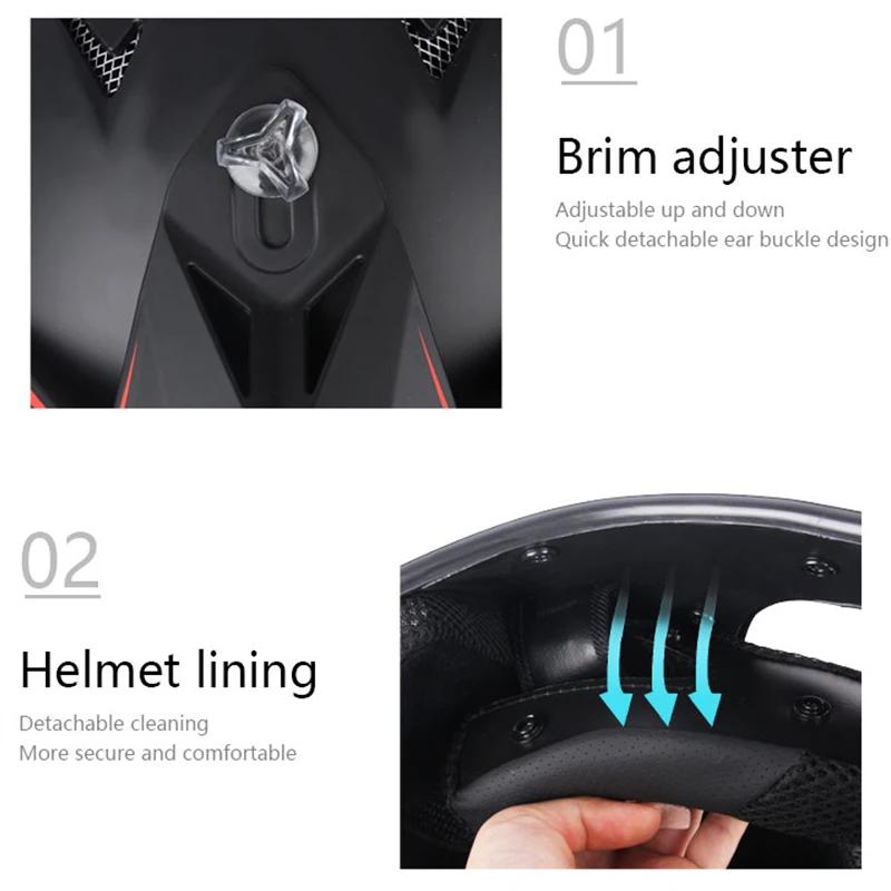 Casques DOT Motocross Kask Cross descente Soporte Casco casque hors route course classique moto Orig
