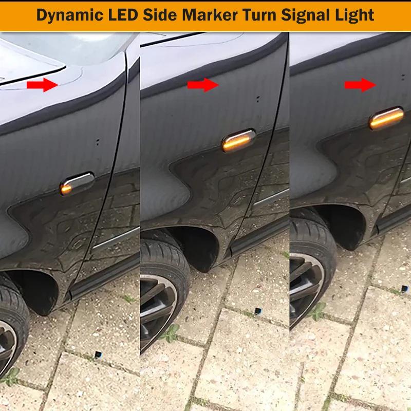 Marqueur latéral LED dynamique et fluide, clignotant, pour VW Transporter T5 Polo Golf 3 4 Passat B5
